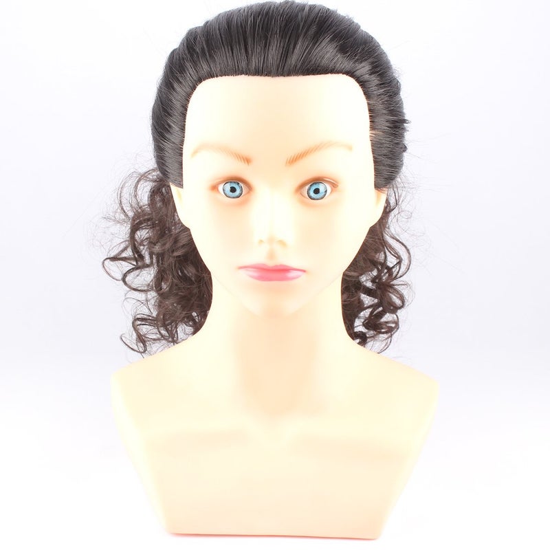 WeKen Hair Bun Medium Long Curly Synthetic Hairpiece Dark Brown - Image 5